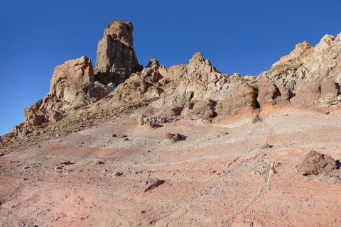 Scenery around Roques de Garcia at Teide National Park in Tenerife, Canary Islands, Spain