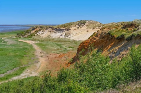 Morsum Kliff at Sylt, part of the North Frisian Islands in Germany