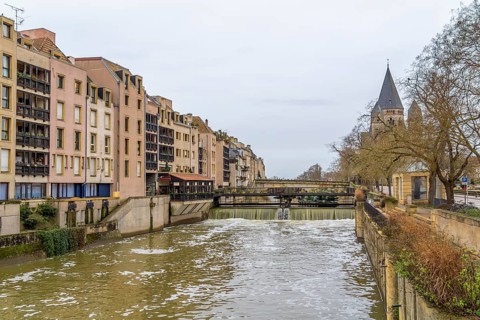 Impression of Metz, a city in the Lorraine region located in northeast France