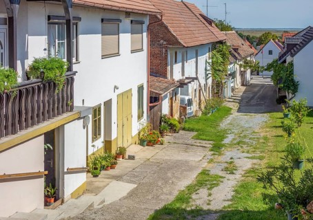 Idyllic town named M?rbisch am See, located at the Lake Neusiedl in the austrian state of