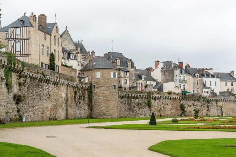 City ciew of Vannes, a commune in the Morbihan department in Brittany in north-western France