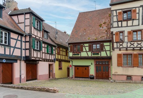 Impression of Kaysersberg, a historical town and former commune in Alsace in northeastern France