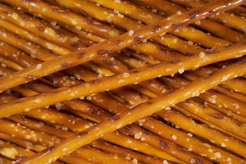 Full frame closeup of some crunchy salt sticks