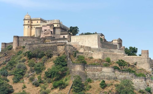 Scenery around Kumbhalgarh located in Rajasthan, India