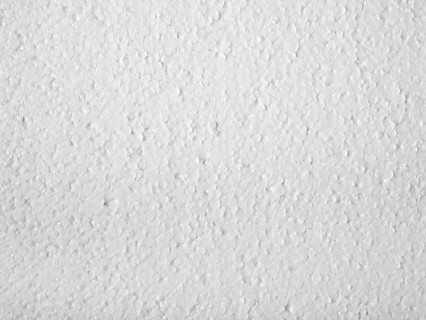 Full frame closeup of a white Polystyrene surface