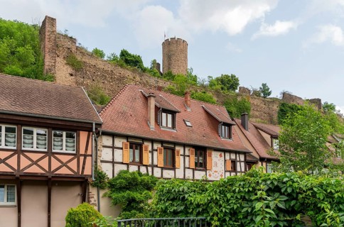 Impression of Kaysersberg, a historical town and former commune in Alsace in northeastern France