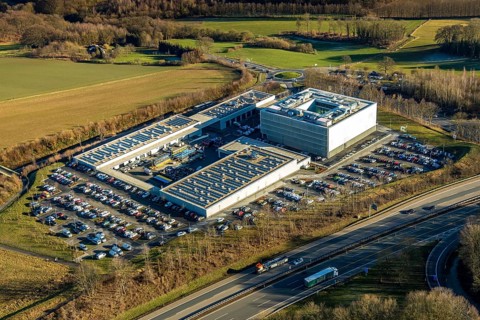 Aerial photo, ENERVIE - Südwestfalen Energie und Wasser AG, ADUG -
