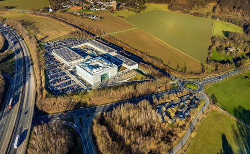 Aerial photograph, ENERVIE - Südwestfalen Energie und Wasser AG, ADUG -