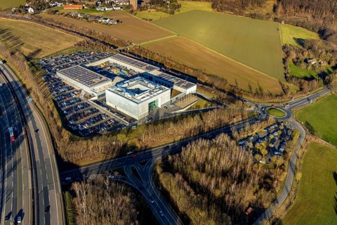 Aerial photo, ENERVIE - Südwestfalen Energie und Wasser AG, ADUG -