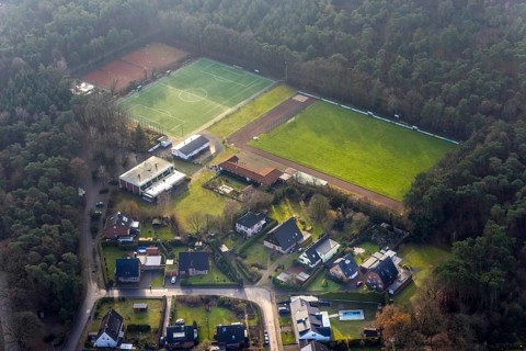 FLAESHEIM 16.12.2020 Ensemble of sports grounds of SuS Concordia Flaesheim 1969 e.V. on the Dr