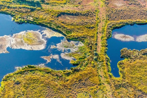 Aerial photo, Großes Torfmoor, Gehlenbeck, Hille, Lübbecke, Ostwestfalen-Lippe, OWL, North