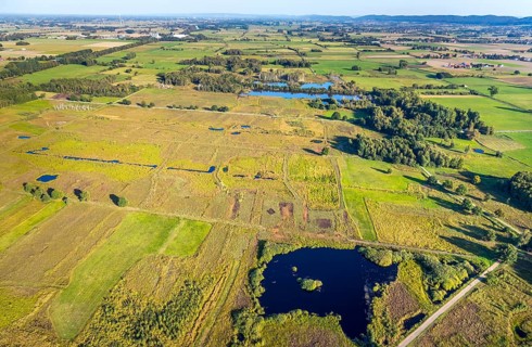Aerial photo, Großes Torfmoor, Gehlenbeck, Hille, Lübbecke, Ostwestfalen-Lippe, OWL, North