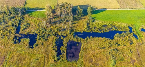 Aerial photo, Großes Torfmoor, Gehlenbeck, Hille, Lübbecke, Ostwestfalen-Lippe, OWL, North