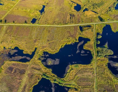 Aerial photo, Großes Torfmoor, Gehlenbeck, Hille, Lübbecke, Ostwestfalen-Lippe, OWL, North