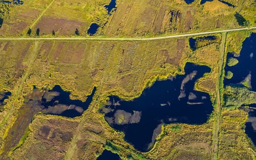 Aerial photo, Großes Torfmoor, Gehlenbeck, Hille, Lübbecke, Ostwestfalen-Lippe, OWL, North