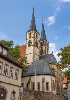 Protestant church in Bad Wimpfen, a historic spa town in the district of Heilbronn in the