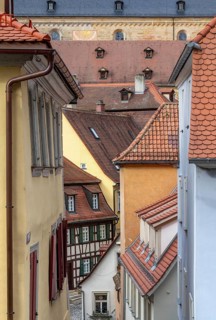 Architectural detail seen in Bamberg, a town in Bavaria