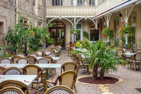 Patio seen in Epinal, the capital city of the Vosges departmend in France