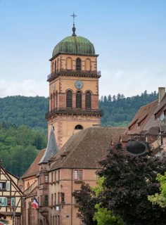 Impression of Kaysersberg, a historical town and former commune in Alsace in northeastern France