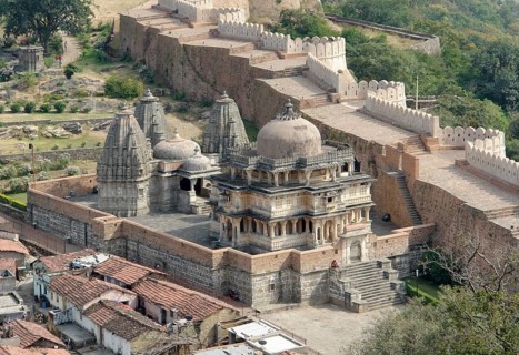 Scenery around Kumbhalgarh located in Rajasthan, India