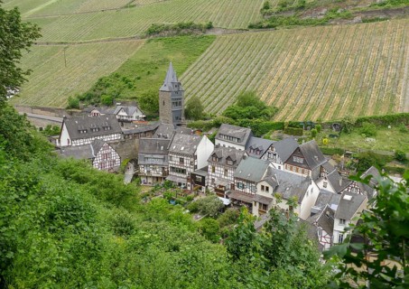 The Malerwinkel in Bacharach at the Middle Rhine area in Germany