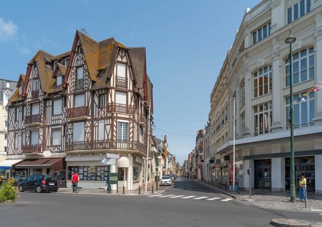 Impression of Trouville-sur-Mer, a city in the Calvados department in the Normandy region in