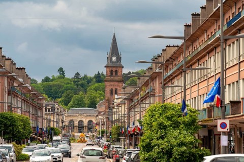 Impression of Saint-Die-des-Vosges, a commune in the Vosges department, Grand Est, northeastern