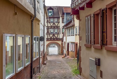 City view of Miltenberg, a town in Lower Franconia, Bavaria, Germany