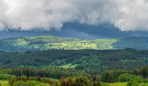 Scenery around Saulxures, a commune in the Bas-Rhin department in Grand Est in north-eastern France