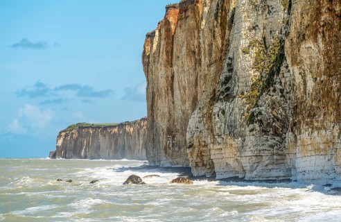 Scenery around Veules-les-Roses, a commune in the Seine-Maritime department in the Normandy region