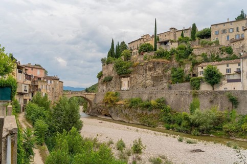 Scenery around Vaison-la-Romaine, a town in the Vaucluse department in the Provence region in
