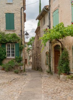 Scenery in Vaison-la-Romaine, a town in the Vaucluse department in the Provence region in