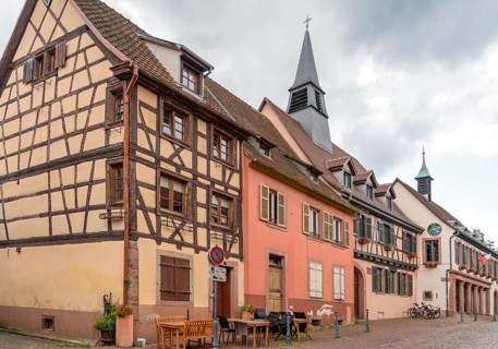 Impression of Kaysersberg, a historical town and former commune in Alsace in northeastern France