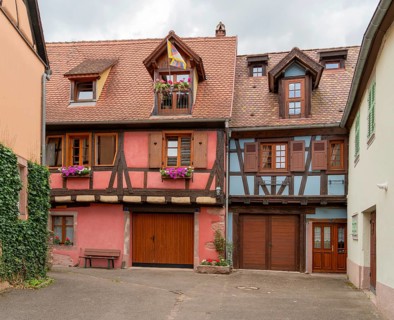 Impression of Kaysersberg, a historical town and former commune in Alsace in northeastern France
