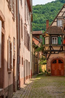 Impression of Kaysersberg, a historical town and former commune in Alsace in northeastern France