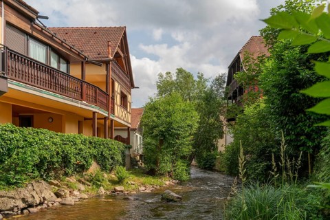 Impression of Kaysersberg, a historical town and former commune in Alsace in northeastern France