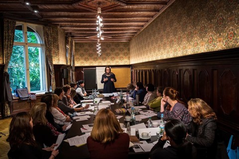 DEU Germany Germany Berlin Writing seminar at the Literaturhaus