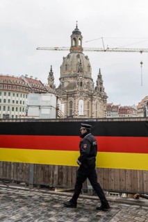 DEU Germany Germany Dresden Celebration of German unity in the 26th year of reunification Police