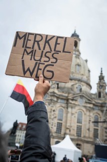 DEU Germany Germany Dresden Celebration of German unity in the 26th year of reunification Protest