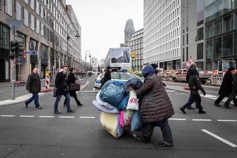 DEU Germany Germany Berlin Day after the attack on the Christmas market at the Memorial Church