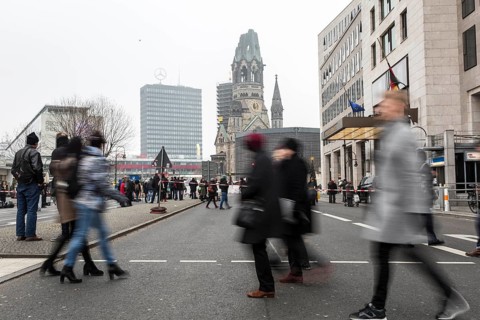 DEU Germany Germany Berlin Day after the attack on the Christmas market at the Memorial Church