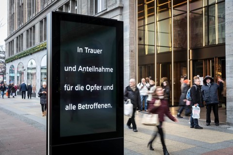 DEU Germany Germany Berlin Day after the attack on the Christmas market at the Memorial Church