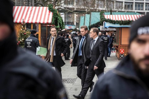 DEU Germany Germany Berlin Day after the attack on the Christmas market at the Memorial Church