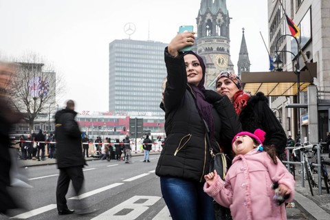 DEU Germany Germany Berlin Day after the attack on the Christmas market at the Memorial Church