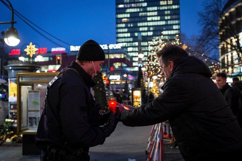 DEU Germany Germany Berlin The second day after the attack on the Christmas market at the