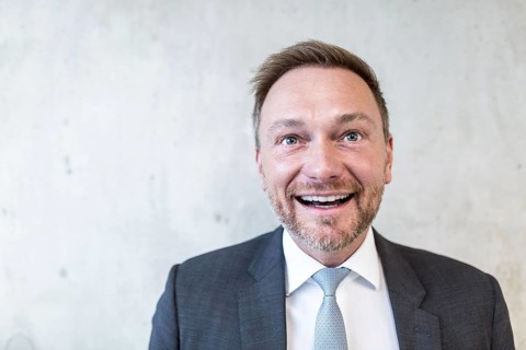 DEU Germany Germany Berlin FDP chairman Christian Lindner visits the TAZ. Portrait photos