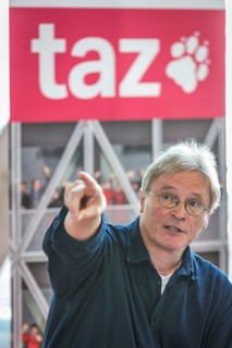 DEU Germany Germany Berlin Press tour of the new Taz building in Friedrichsstrasse