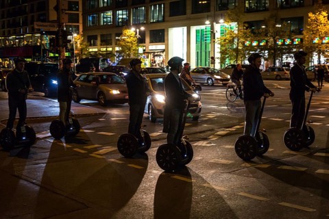 DEU Germany Germany Berlin Night-time Segway ride through Berlin-Mitte