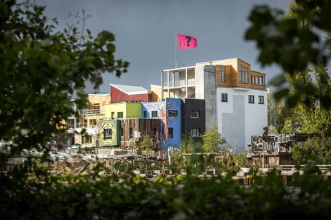 DEU Germany Germany Berlin The new home of the makers of Bar 25 and Kater Holzig at Holzmarkt 25