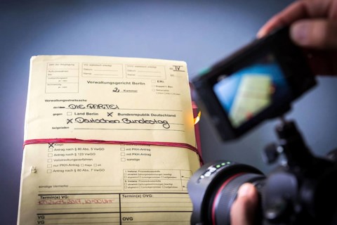 DEU Germany Germany Berlin Trial against Die Partei begins at the Berlin Administrative Court. The